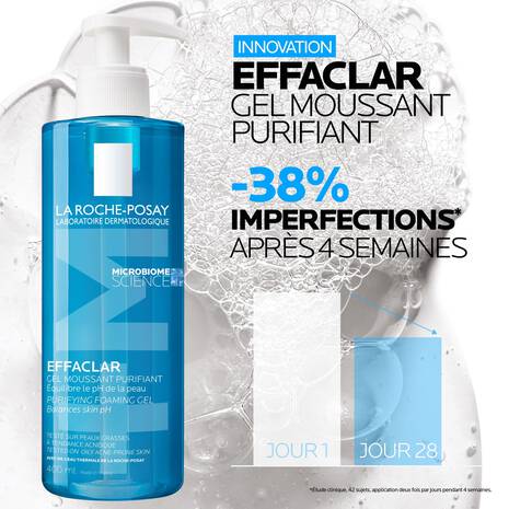 La Roche-Posay EFFACLAR GEL MOUSSANT PURIFIANT NETTOYANT PEAU GRASSE