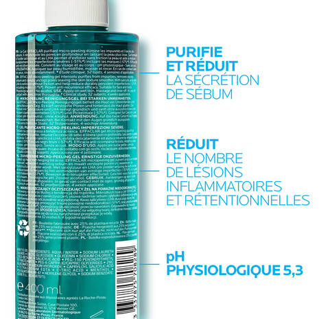 La Roche-Posay Effaclar Gel Micropeeling 400ml