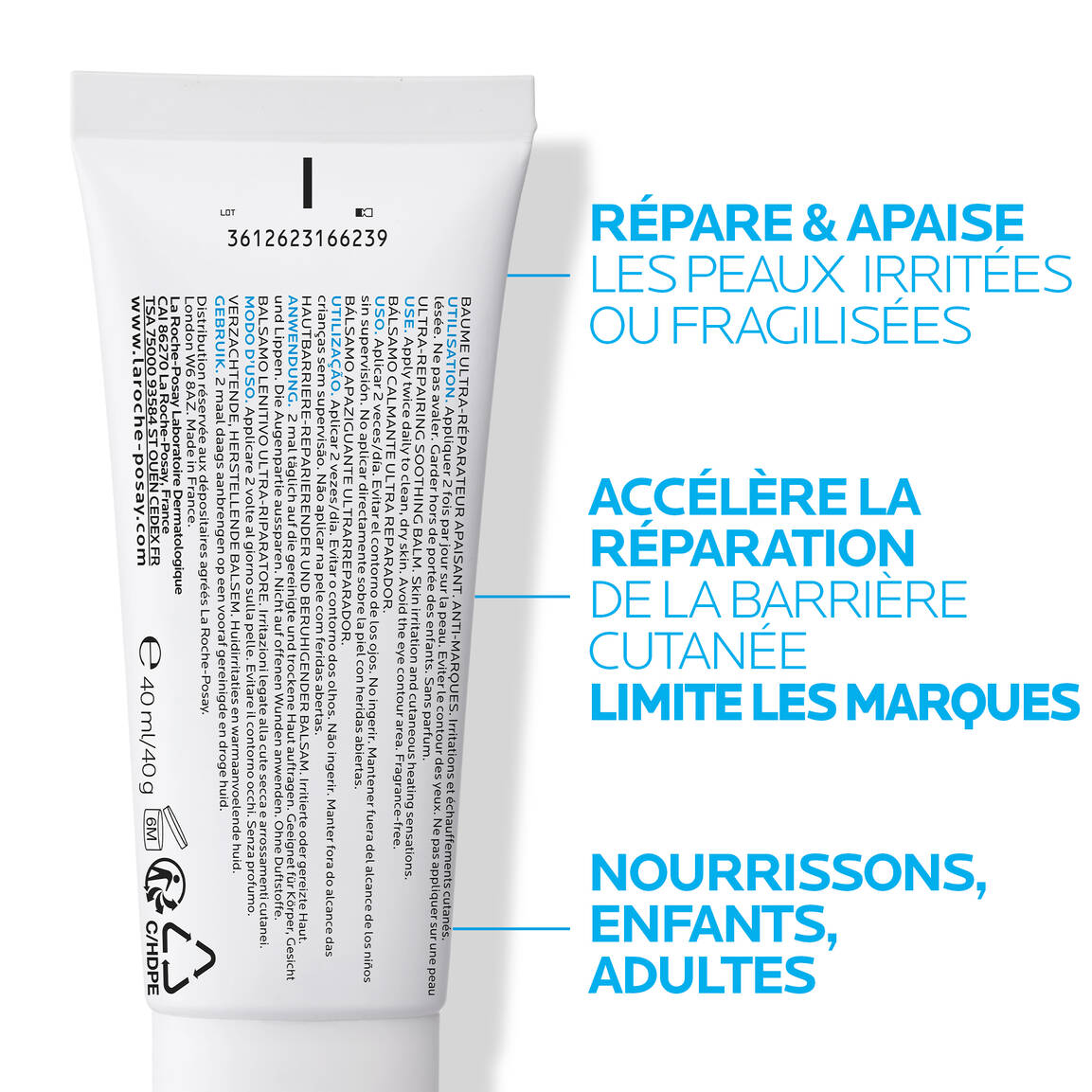 La Roche Posay Cicaplast Baume B5+ Crème Ultra-Réparatrice Apaisante 40ml