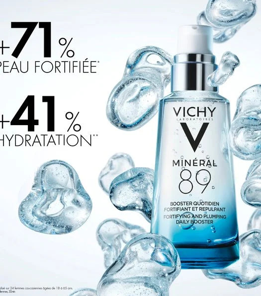 VICHY EST SELLER MINÉRAL 89
BOOSTER QUOTIDIEN
Hydratation renforçant la peau.