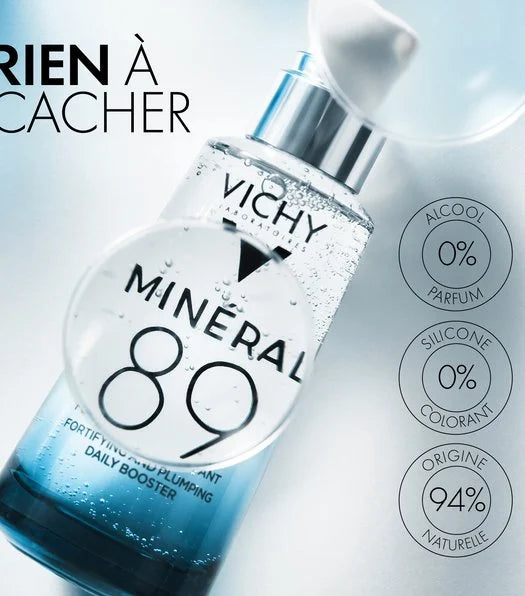 VICHY EST SELLER MINÉRAL 89
BOOSTER QUOTIDIEN
Hydratation renforçant la peau.