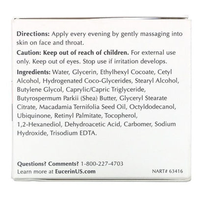 Eucerin Redness Relief Skin Soothing Night Cream - 1.7 Oz