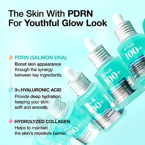 ANUA 100+ PDRN Hyaluronic Acid Capsule Serum