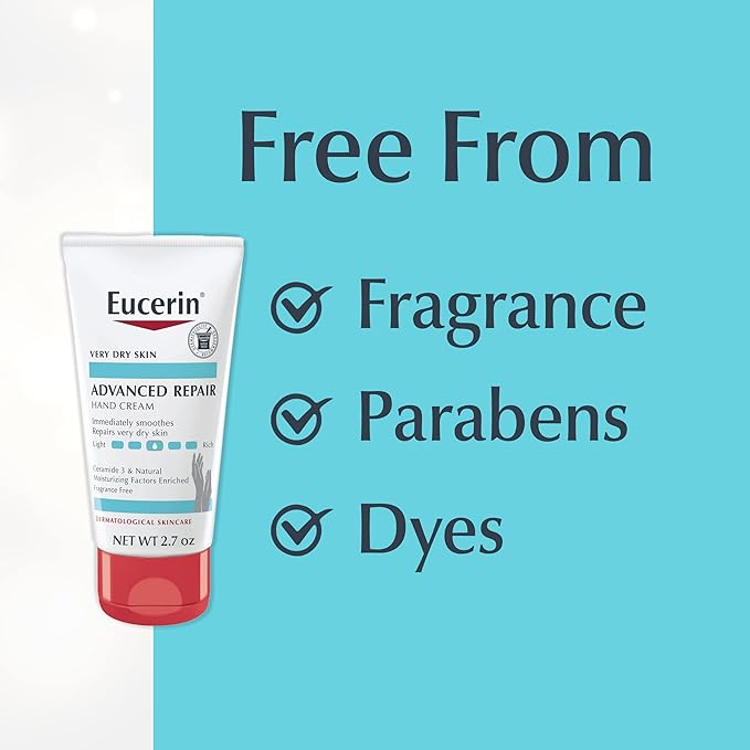 Eucerin Advanced Repair Hand Cream -Hand Lotion for Very Dry Skin - 2.7 oz Tubes
