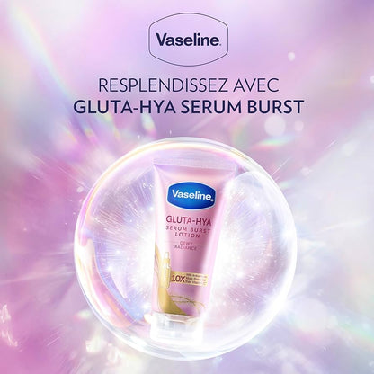 Vaseline Gluta-Hya Dewy Radiance Lotion Hydratante Serum Burst avec Antioxydants pour une Peau Douce et Radieuse, 300ml