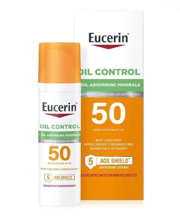 Eucerin Sun Oil Control SPF 50 Face Sunscreen Lotion