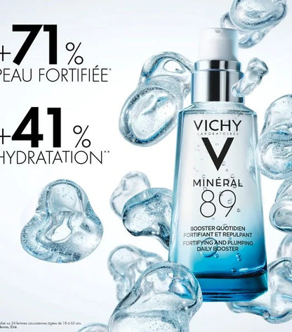 VICHY EST SELLER MINÉRAL 89
BOOSTER QUOTIDIEN
Hydratation renforçant la peau.